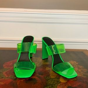 ASOS lime green heels
